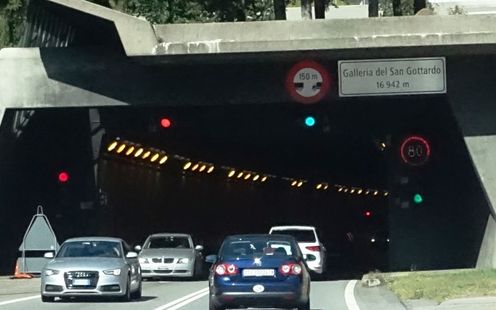 Aktuelle Verkehrslage am Gotthard-Tunnel 
